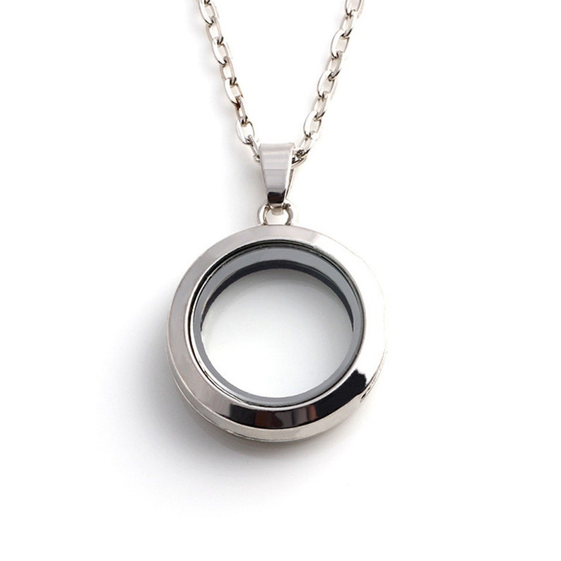 25mm 1 inch Round Floating Locket glass locket pendant Etsy