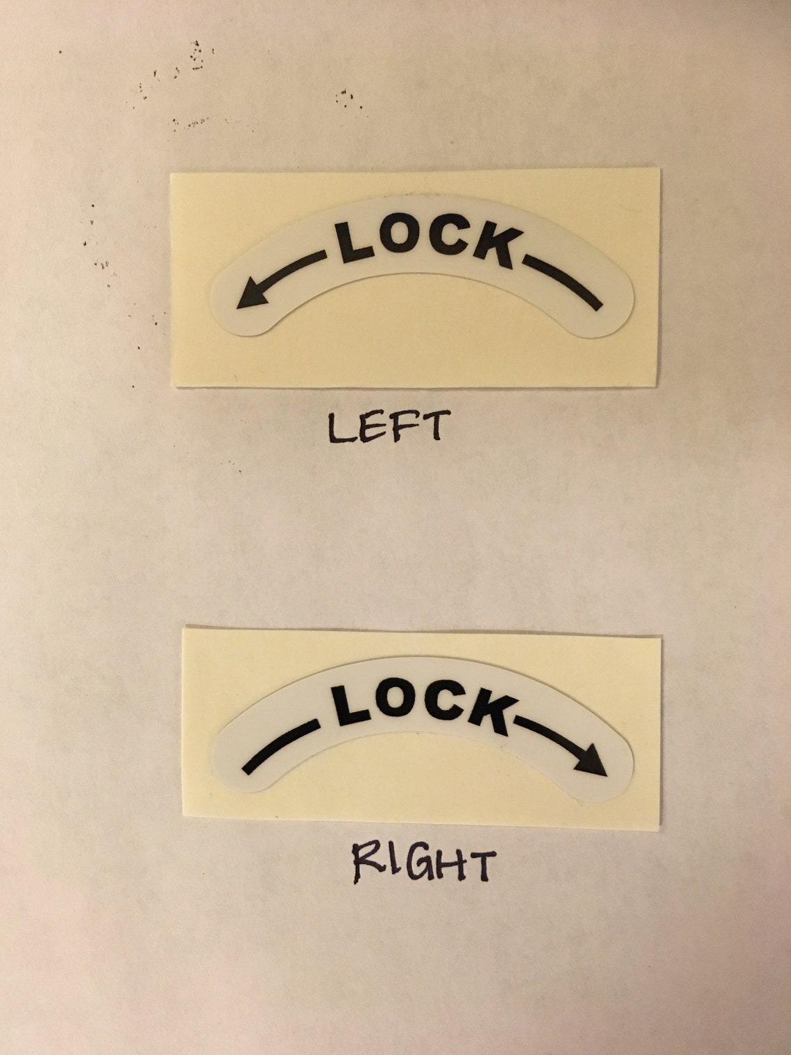 Lock/unlock Directional Stickers Individual Etsy