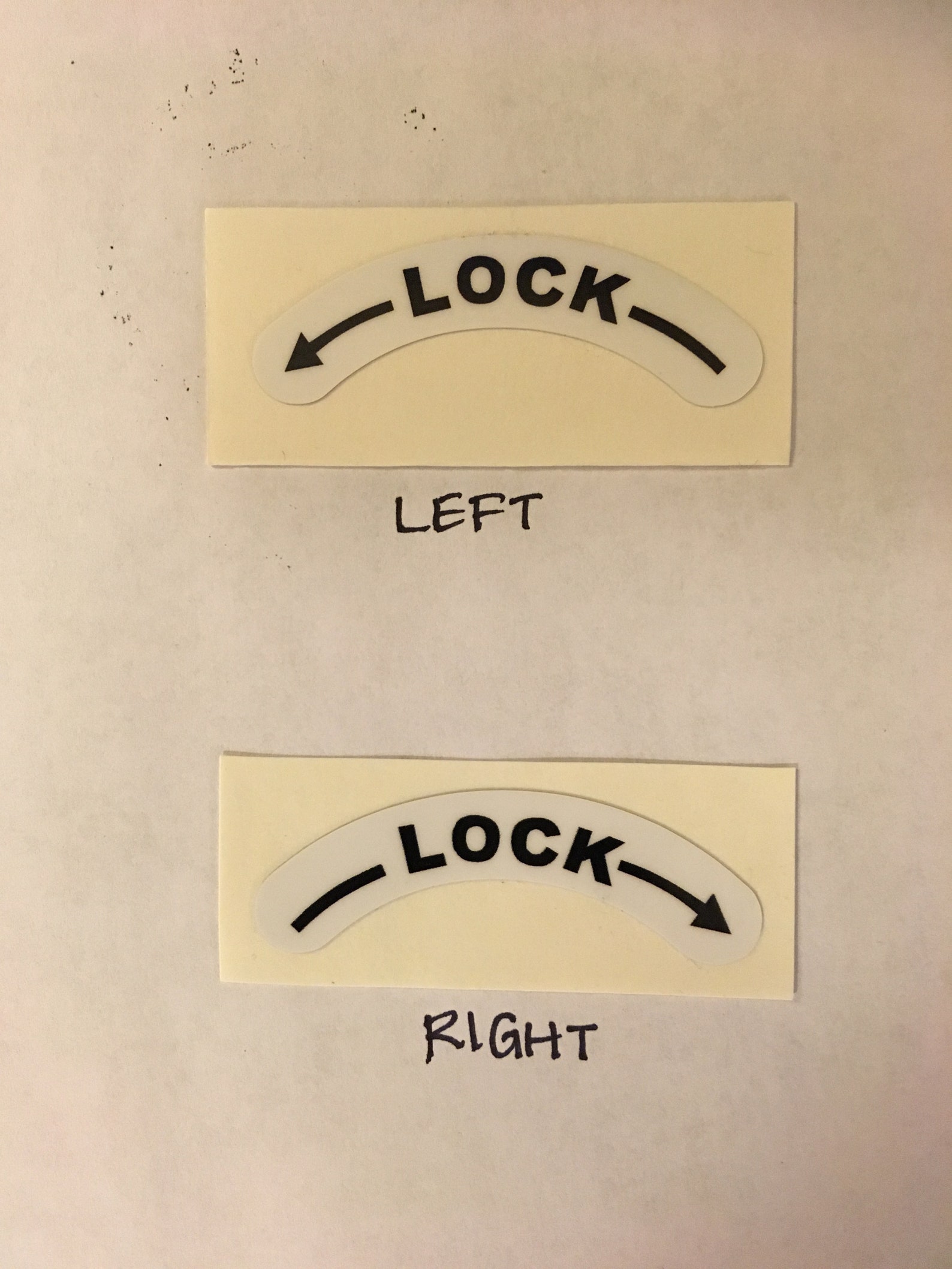 Lock/unlock Directional Stickers Individual Etsy