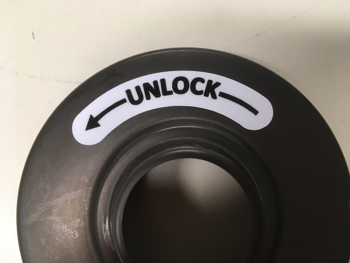 Lock/unlock Directional Stickers Individual Etsy