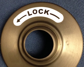 Lock/Unlock Directional Stickers - Individual