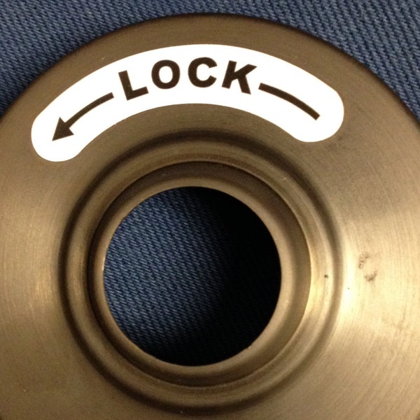 Lock/Unlock Directional Stickers - Individual