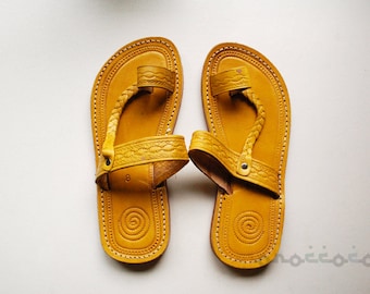 Yellow Sandals, Woman Sandals, Moroccan Sandals, Leather Sandals, Handmade Sandals, Summer shoes, Summer Sandals, Traditional Sandals