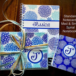 Personalized Teen Gift Set Notebook Girl Notepad teacher gift set notecards BECCA