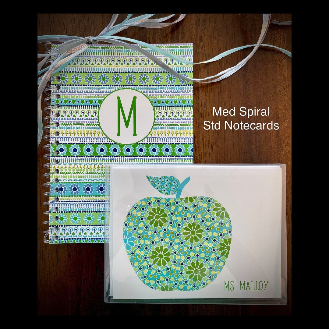 Personalized Notebook for Teacher, Personalized Notecards for Teacher, Teacher Stationary