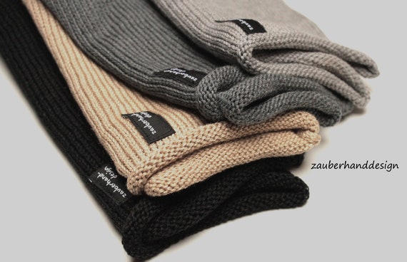 Strickmütze Wolle -  Rollrand Mütze |  STYLE-fine-merino
