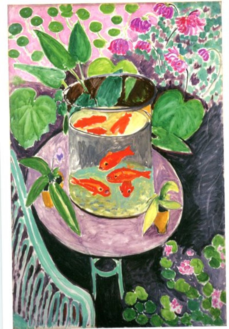 MATISSE Gemälde Postkarte Goldfische Bild 2