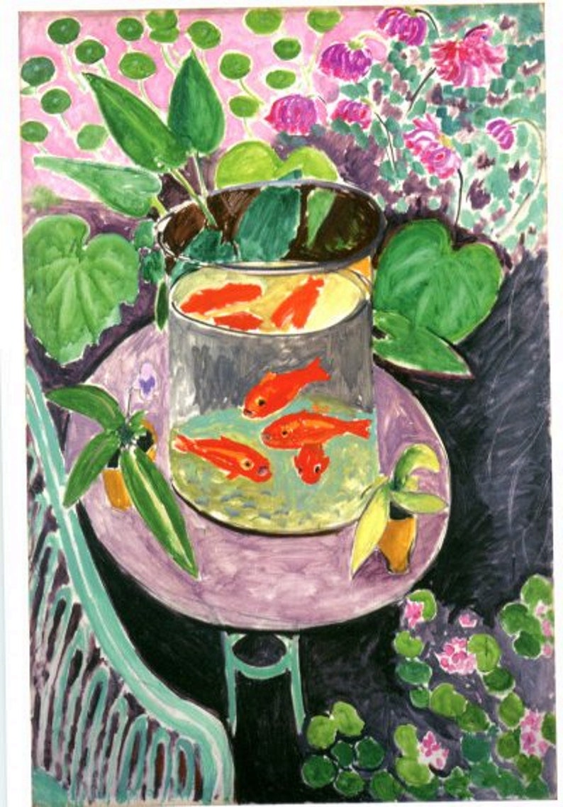 MATISSE Gemälde Postkarte Goldfische Bild 1