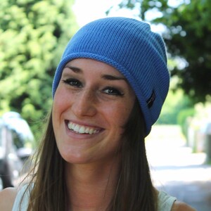 Minimalist Unisex Beanie Fine Knit Merino Beanie - Handmade Wool Hat - Italian Merino Wool - Scandinavian Style, Made in Germany image 8