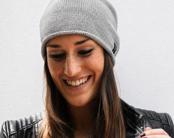 Fine Knit Merino Beanie - Handmade Wool Hat - Minimalist Unisex Beanie - Italian Merino Wool - Scandinavian Style, Made in Germany