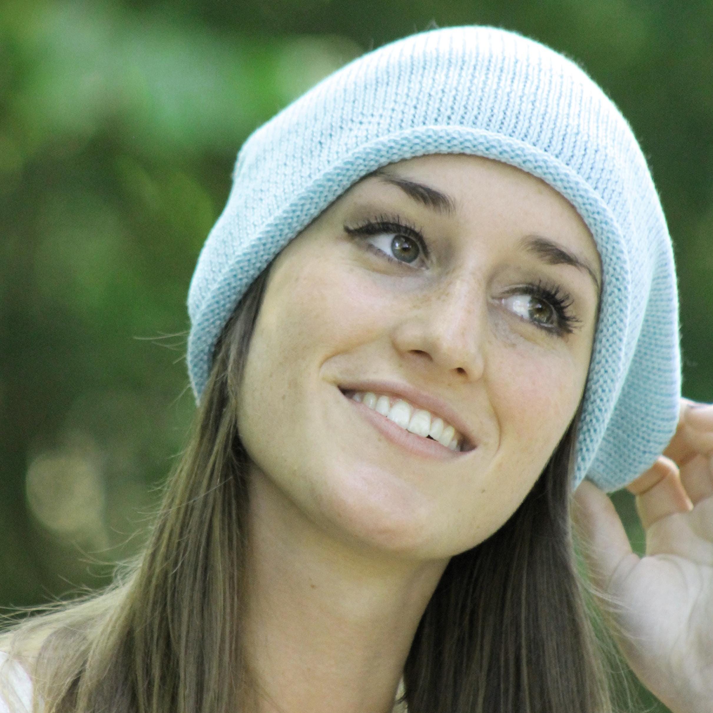 Extralong Beanie Rolled Edge Slouchy Cotton Beanie Oversized Hat 