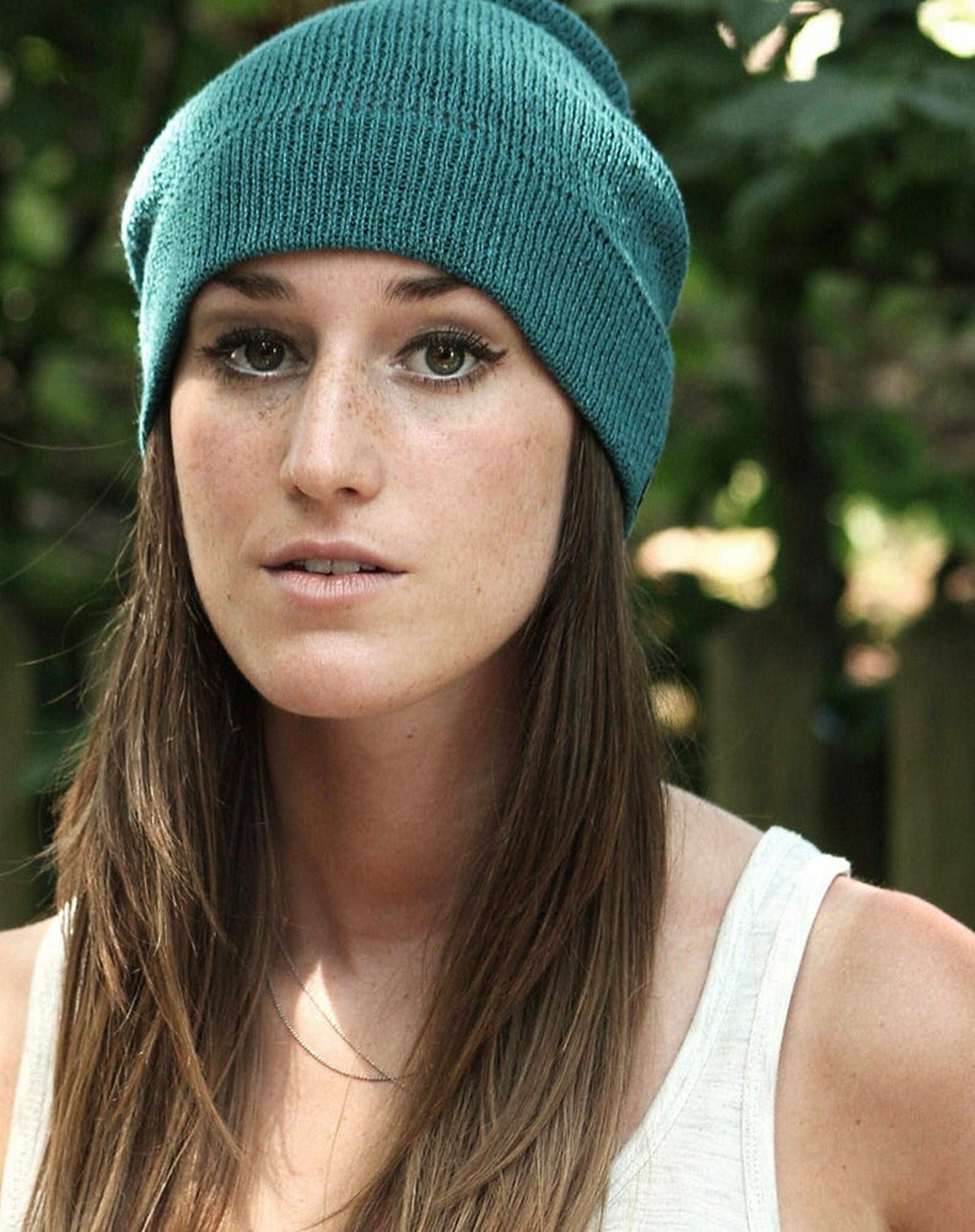 Trendy summer beanie slouch knit cotton cap cottonhat Etsy