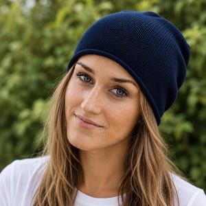 Fine Knit Merino Beanie - Handmade Wool Hat - Minimalist Unisex Beanie - Italian Merino Wool - Scandinavian Style, Made in Germany image 5