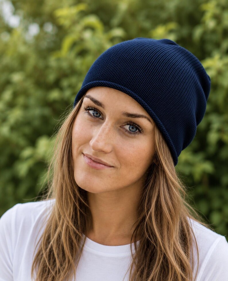 Fine Knit Merino Beanie - Handmade Wool Hat - Minimalist Unisex Beanie - Italian Merino Wool - Scandinavian Style, Made in Germany image 5