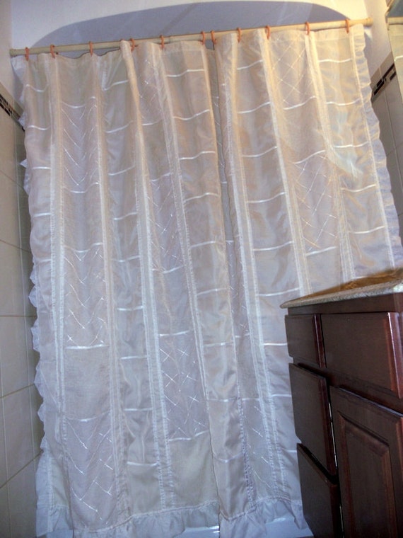 sheer shower curtain