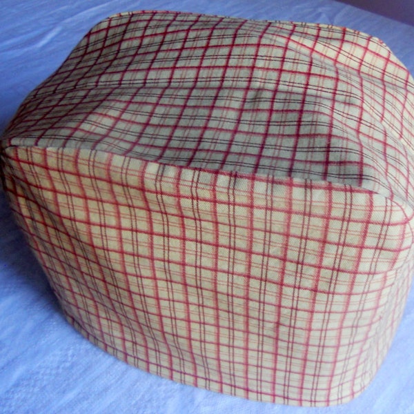 Two slices toaster cover, yellow checkered print cotton toaster cover, ready to ship