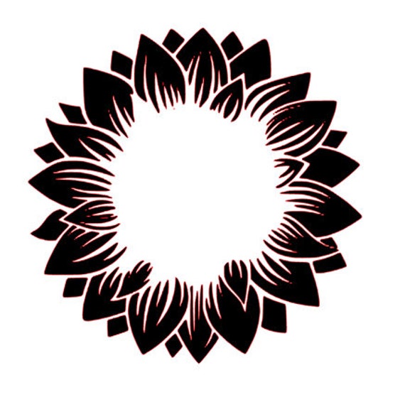 Download Sunflower Monogram Svg Etsy
