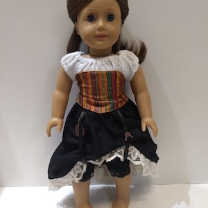Steampunk inspired corset for American Girl doll