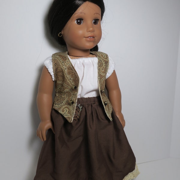 NEW Steampunk Inspired vests made to fit American Girl Dolls