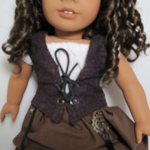 Steampunk inspired vest for American Girl Doll