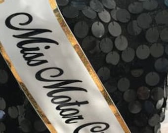 Pageant Sash, Costume Party Sash, Corporate Event Sash