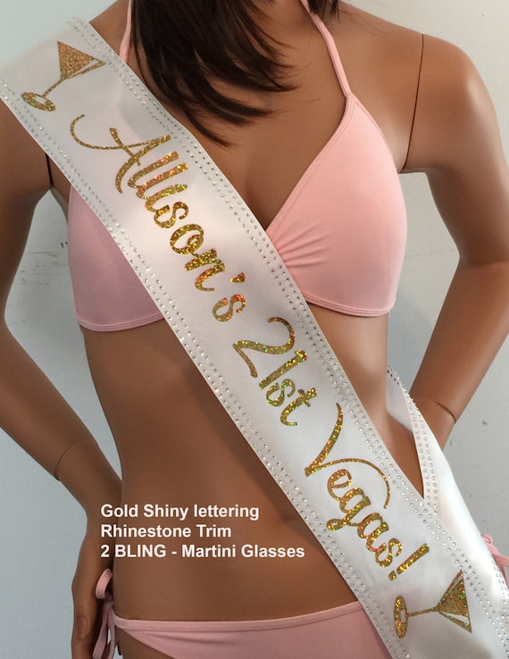 21 Birthday Sash, Sweet 16, 21, 25, 30, 35, 40, 60, 75, Sash, Options incl. Shoulder Zazzle, Trim, and Bow available by SashANation