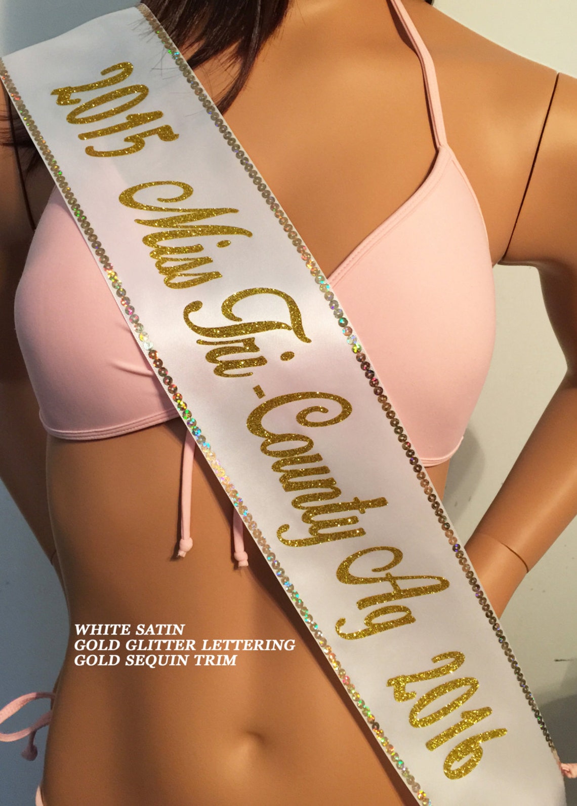 Pageant Sash Competition Sash Corporate Award Sash Trim and Etsy