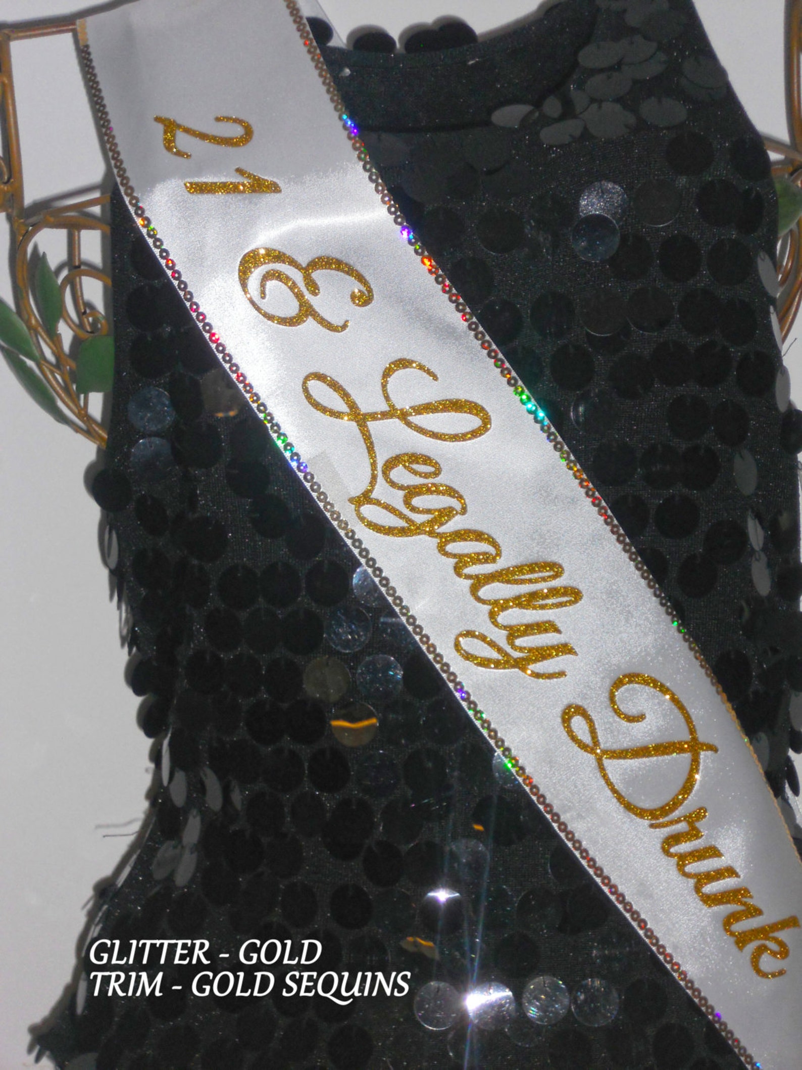 21st Birthday Sash PERSONALIZED 30 40 50 60 Birthday Etsy