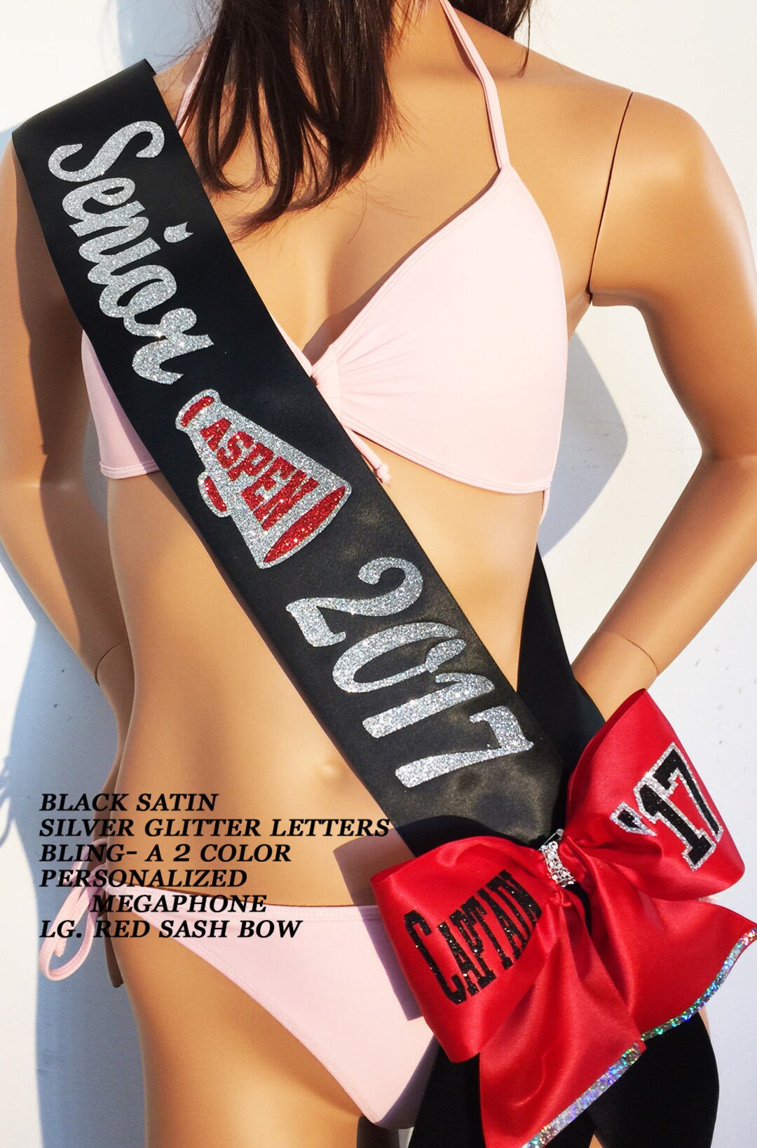 Senior Sash, Cheer Senior Sash, Senior Nighttrim, Graduation Tassel