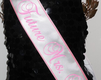 PERSONALIZED SASH, Bride To Be, Birthday, Design your own - Trim & Bling