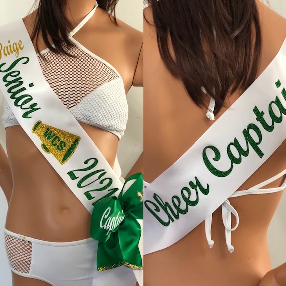4-Pack Maroon Senior Sashes 2026 With Silver Glitter Letters – Satin Cheerleader Graduation Sash For Celebrations