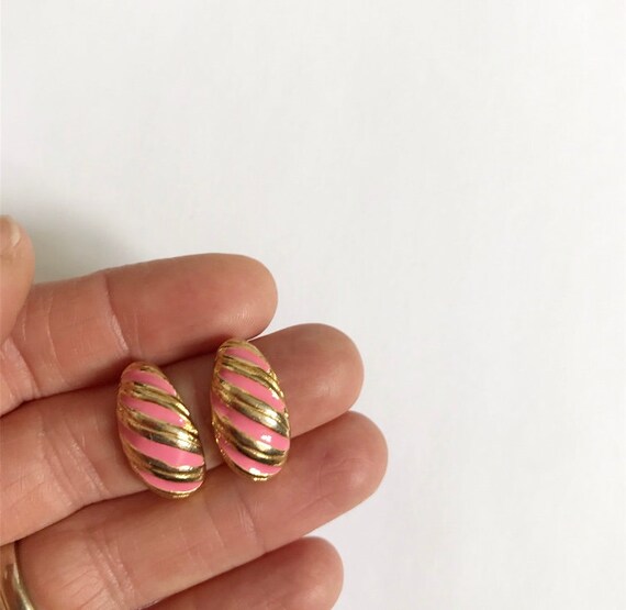 Vintage Striped half hoop