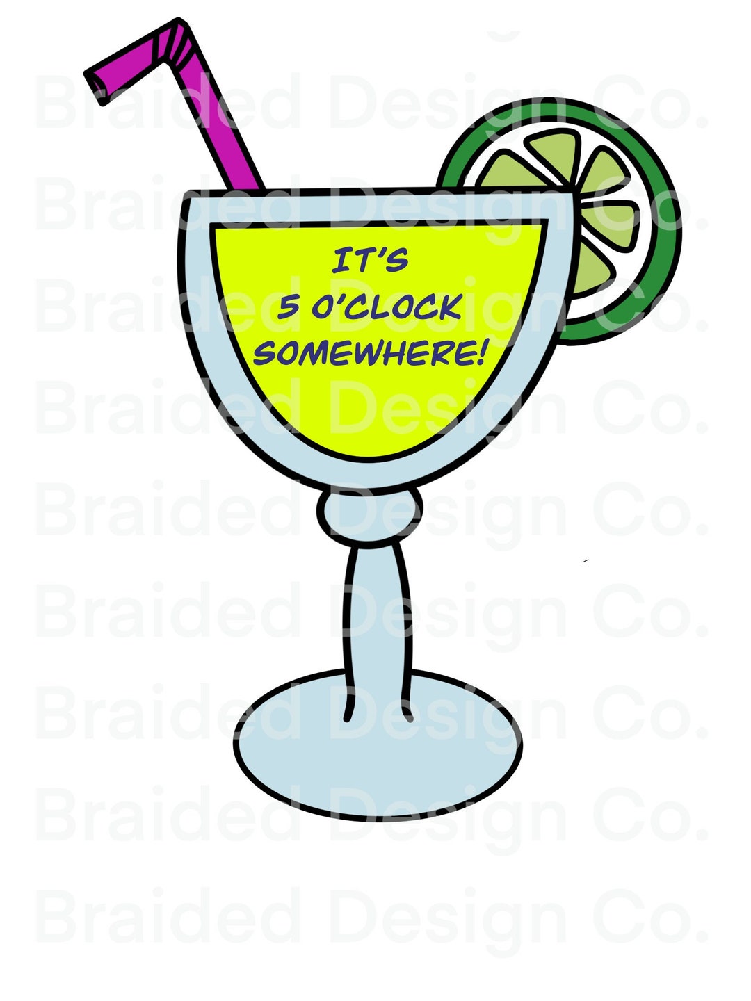 It’s 5 O’clock Somewhere\margarita Clip Art Png - Etsy