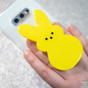 Candy-Lovers Rejoice: Peeps Bunny Inspired Phone Grip for Easter Fun and Secure Hold!