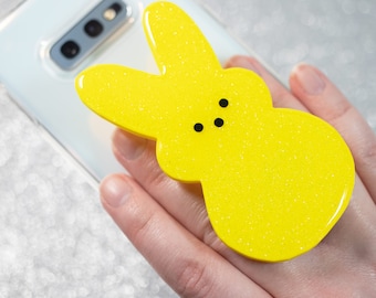 Candy-Lovers Rejoice: Peeps Bunny Inspired Phone Grip for Easter Fun and Secure Hold!