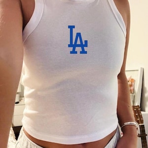 LA Dodgers Tank Top | MLB Baseball Shirt | Women’s Dodgers Game Day Tee | LA Fan Apparel