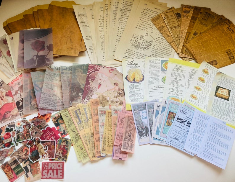 Vintage Ephemera vintage Stickers Junk Journal Ephemera Etsy