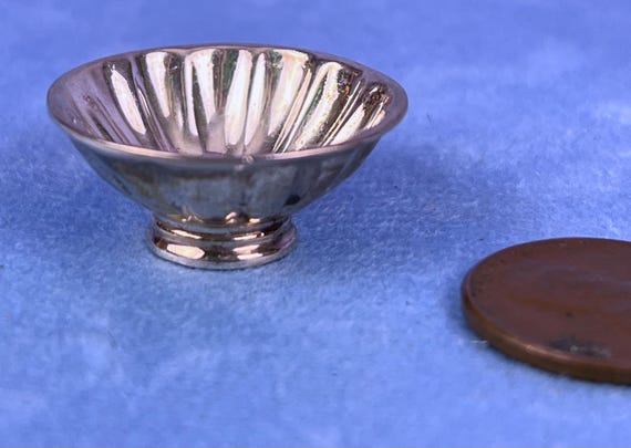 Sterling Silver MINIATURE GADROONED BOWL Metropolitan Museum of Art Dollhouse Size
