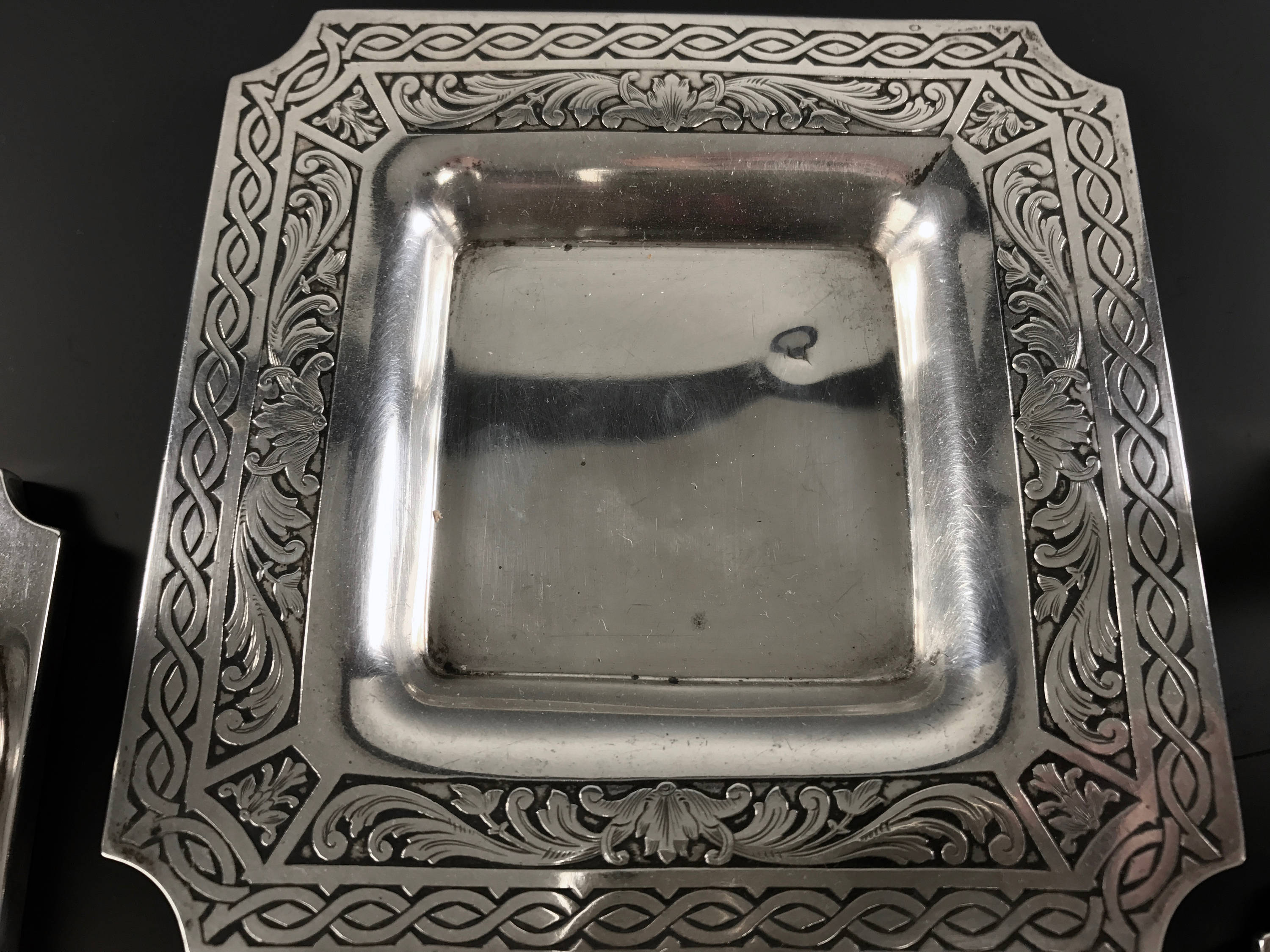 GORHAM Sterling Silver Desk Set 1913 Monogram F A C 4 Pieces