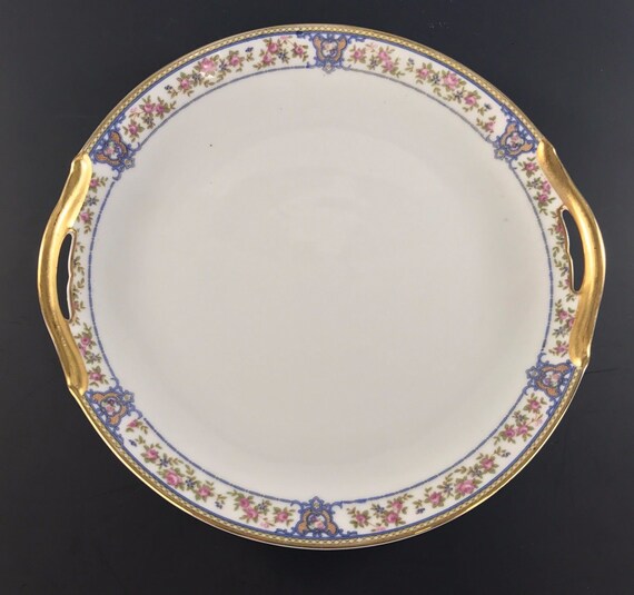 Antique NORITAKE NIPPON China "The Malay" Pattern Circa 1912 - Handled Cake Plate