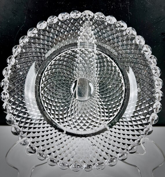 Antique EAPG Flint Glass Small Plate