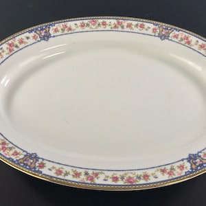 Antique NORITAKE NIPPON China &quot;The Malay&quot; Pattern Circa 1912 - 1 - 11.5&quot; Oval Serving Platter