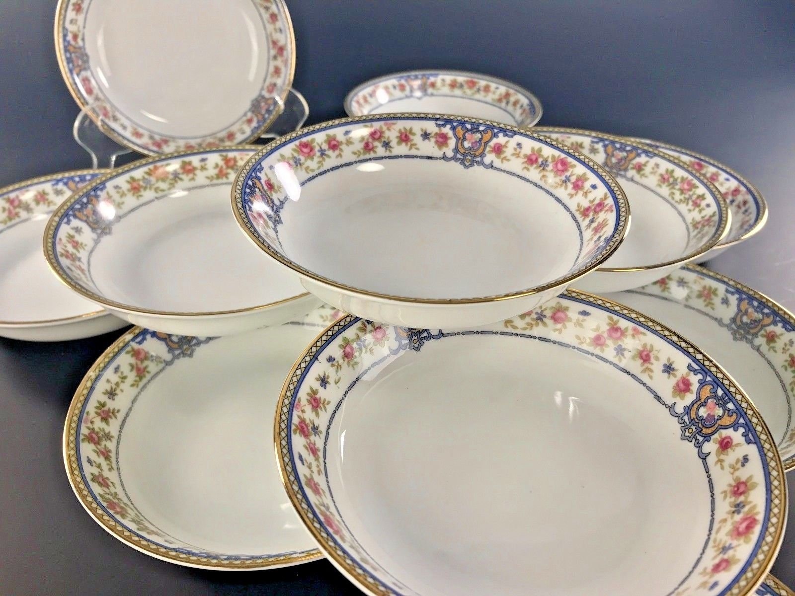 Antique NORITAKE NIPPON China The Malay Pattern Circa 1912 12 Sauce Bowls