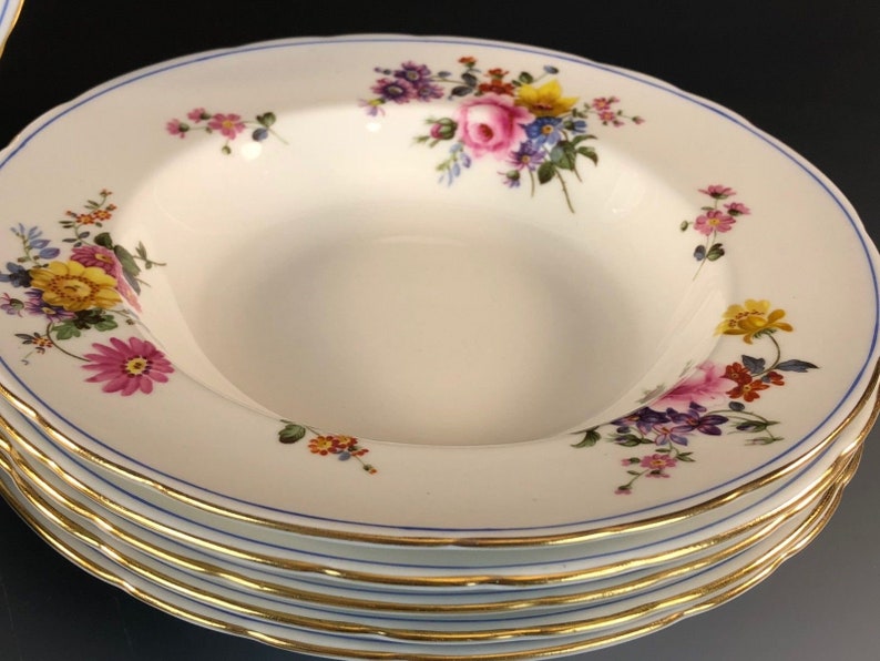 Royal Crown Derby Derby Posies Pattern 8 Pcs 8 25 Soup Plates Surrey Shape Dinnerware Sets Home Living Kromasol Com