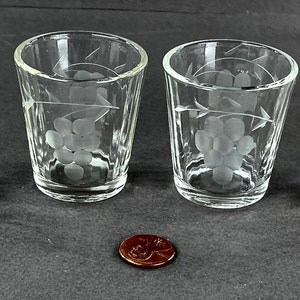 Antique Glasses With Grape Vines - Etsy
