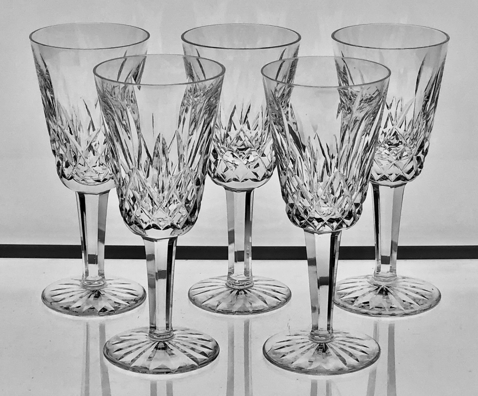 Vintage WATERFORD LISMORE Pattern 5 Sherry Glasses