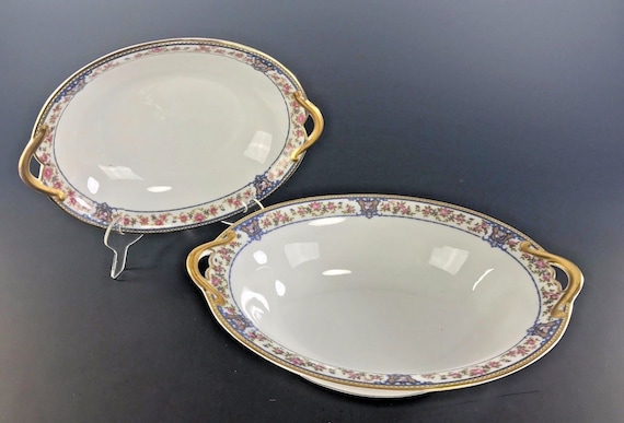 11.5 Oval Serving Platter NORITAKE NIPPON China The Malay Pattern Circa 1912-1