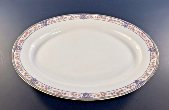 Antique NORITAKE NIPPON China "The Malay" Pattern Circa 1912 - 16" Oval Serving Platter