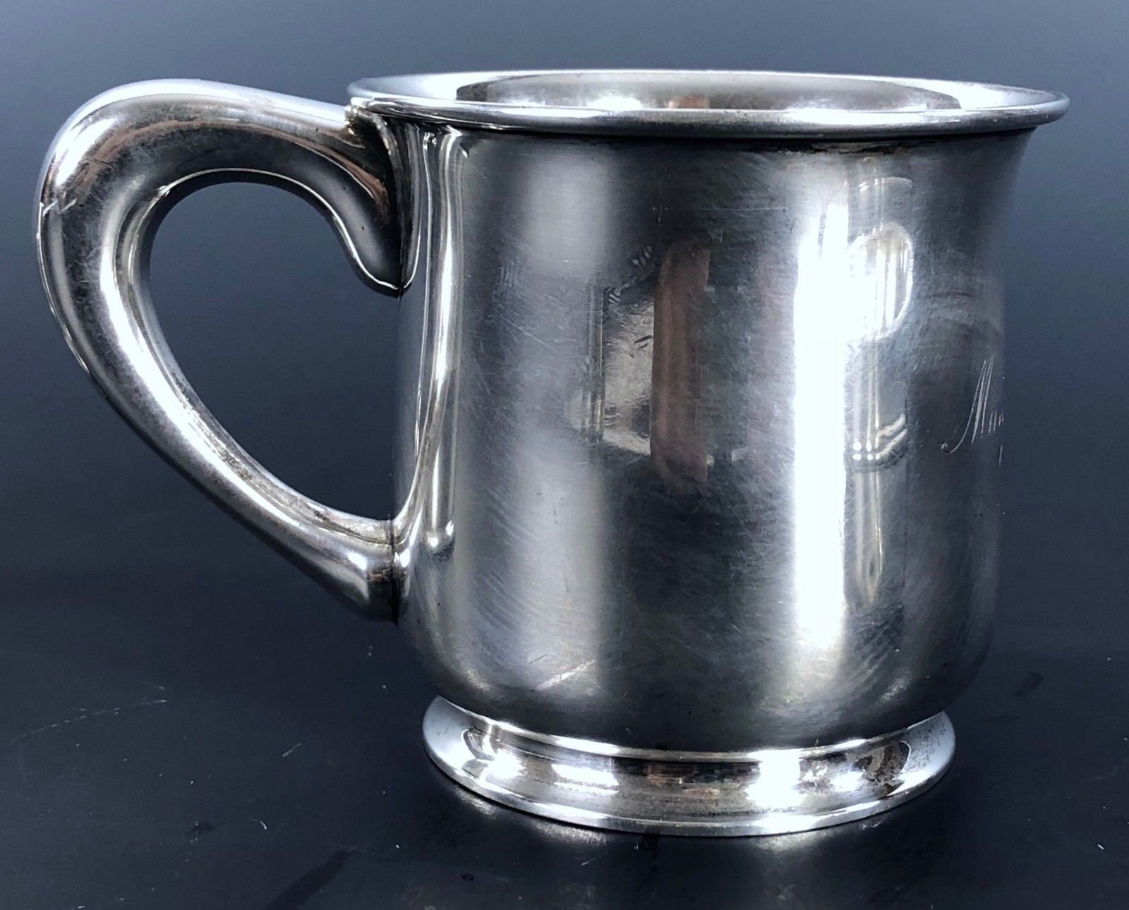 Antique STERLING SILVER Child's Cups Engraved Lot of 3