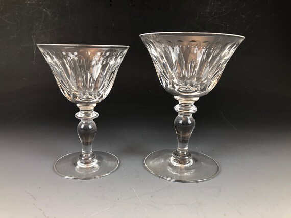 HAWKES St. George Pattern 2 misc stems - 1 cocktail and 1 champagne
